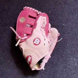 Pink Wilson Baseball Mitt